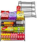 Candy Display Rack 2 Pack - Countertop Snack Organizer with Snap-On