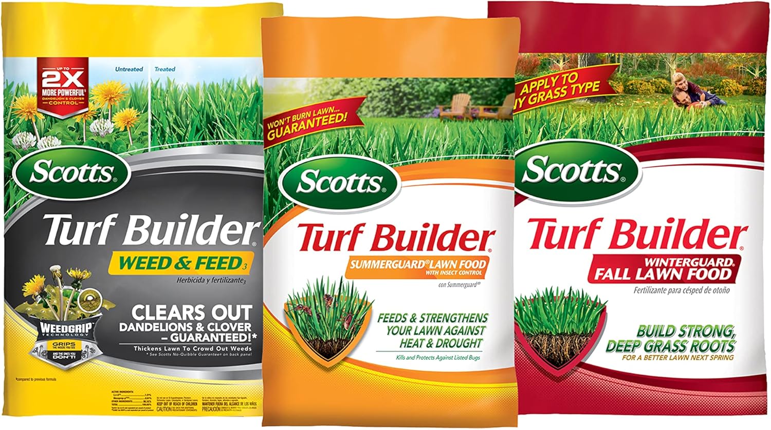 Scotts Turf Builder 3-Part Plan for Small Northern Yards Care