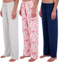 Womens Ultra-Soft Comfy Pajama Lounge Pants 3 Pack - Cozy Fit comfort
