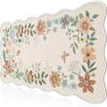 Desk Matt for Desktop Non-Slip Floral Desk Mat - Elegant Wave Design