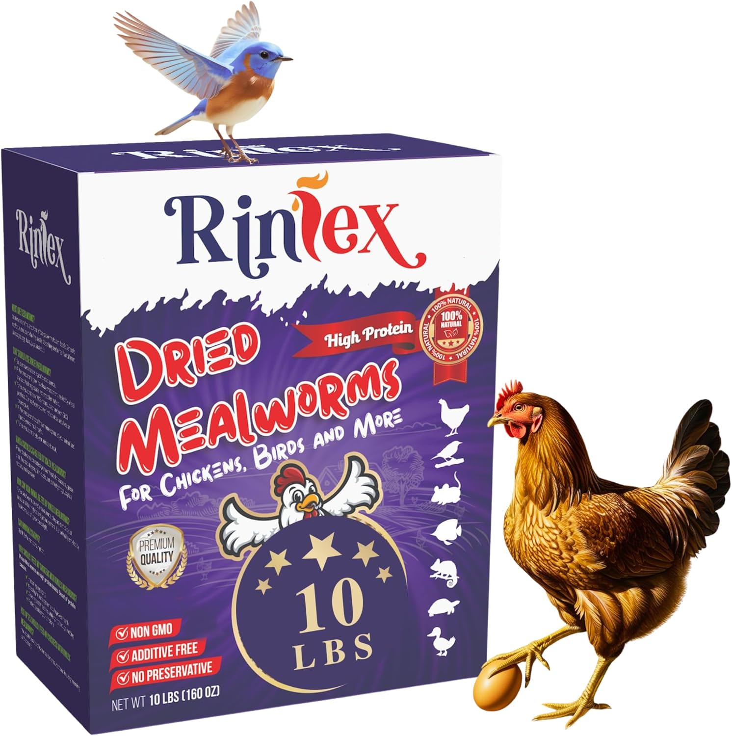 Dried Mealworms for Chickens - High Protein Treats for Birds