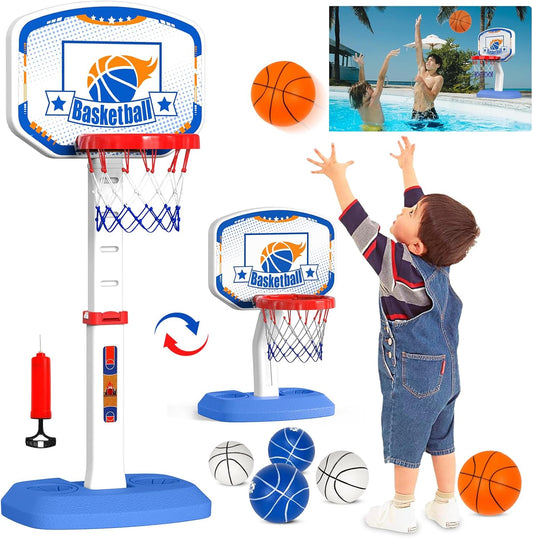 M SANMERSEN Toddler Basketball Hoop - Adjustable Indoor Fun