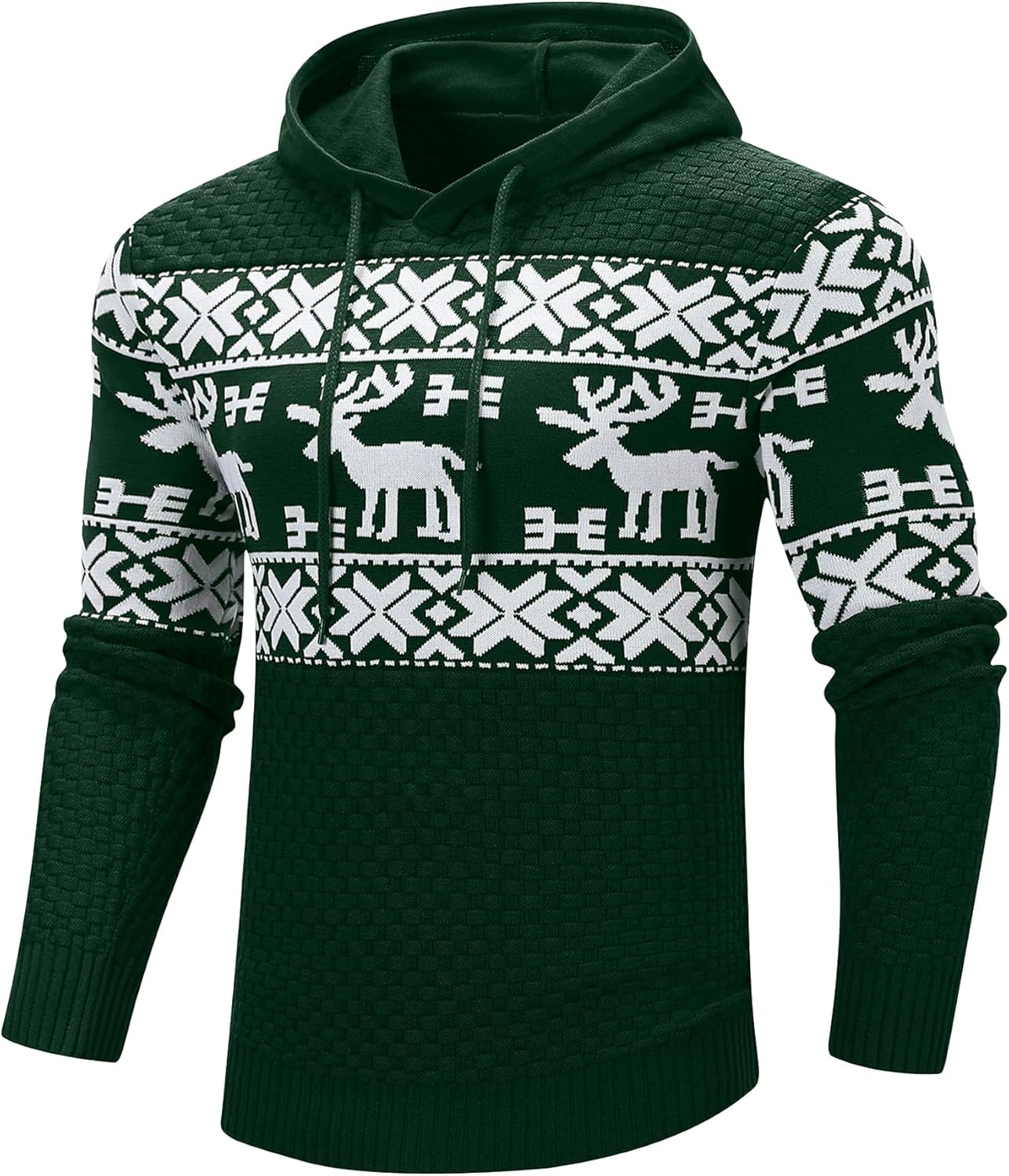 Zaitun Mens Hooded Sweatshirt: Slim Fit Pullover Hoodie