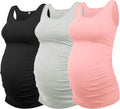 Women's Maternity Tank Top 3 Pack for All Stages of Pregnancy