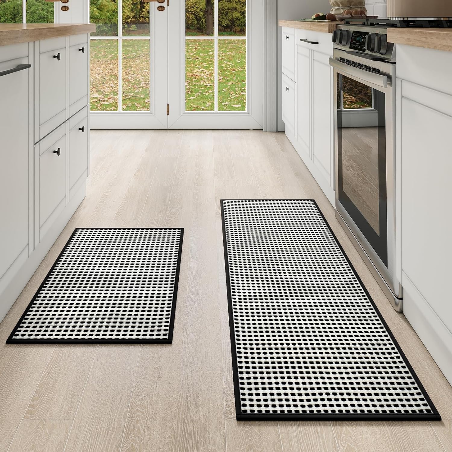 Non Slip Kitchen Mats Set of 2 for Comfort and Safety