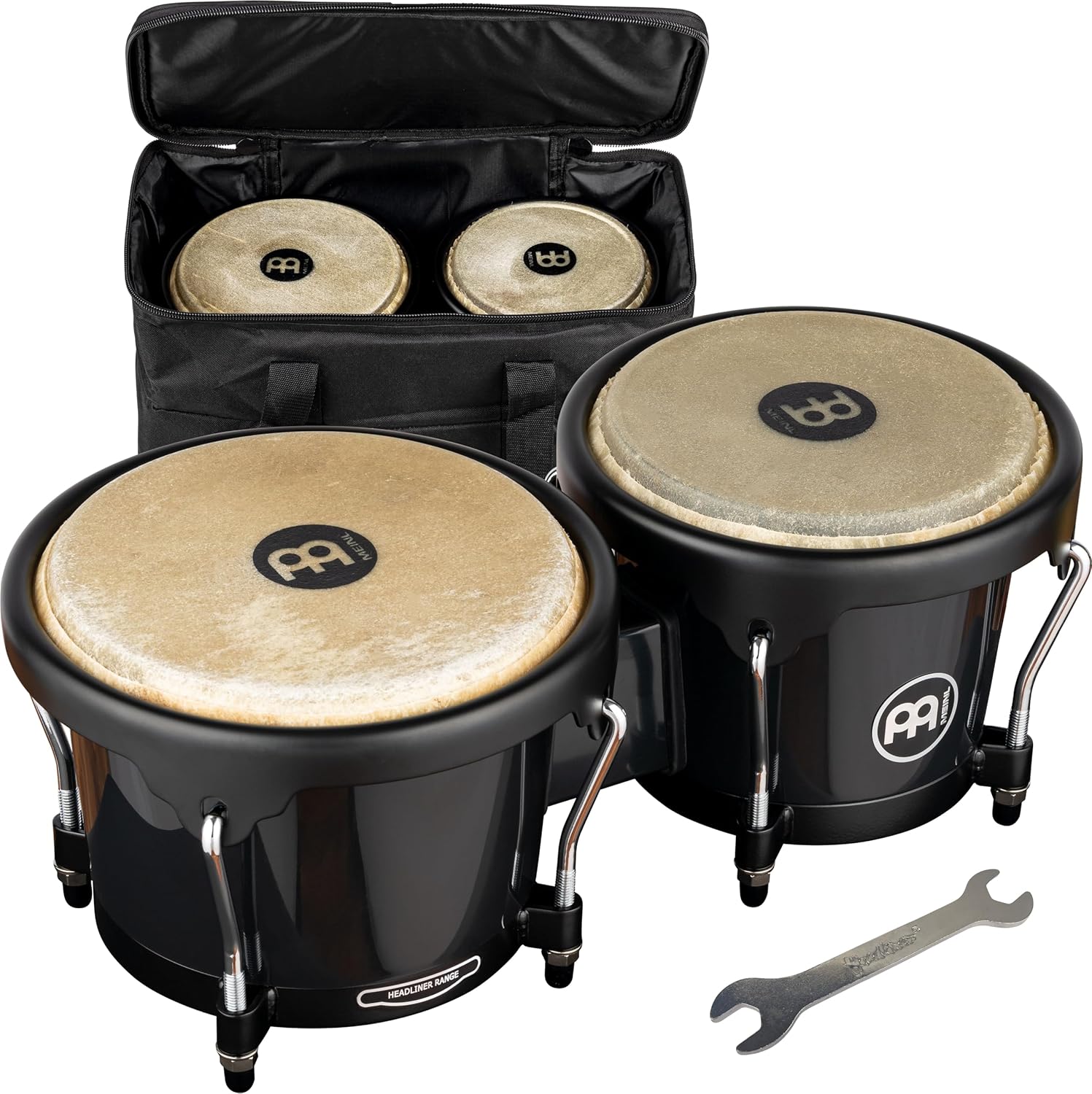 Meinl Percussion Bongos with Bag and Tuning Key for Musicians