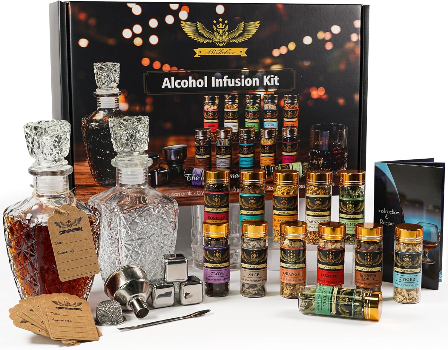 WillsCoo Alcohol Infusion Kit - Infuse Spirits Easily!