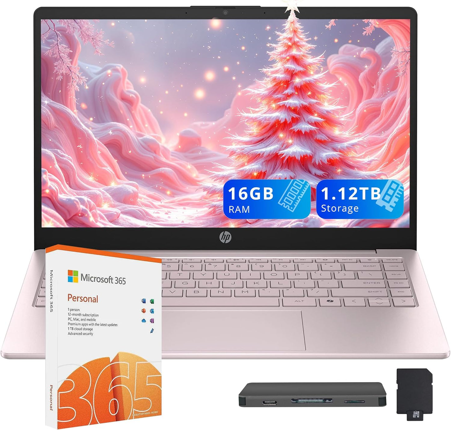 HP Stream 14in HD Laptop with Intel Processor and 16GB RAM