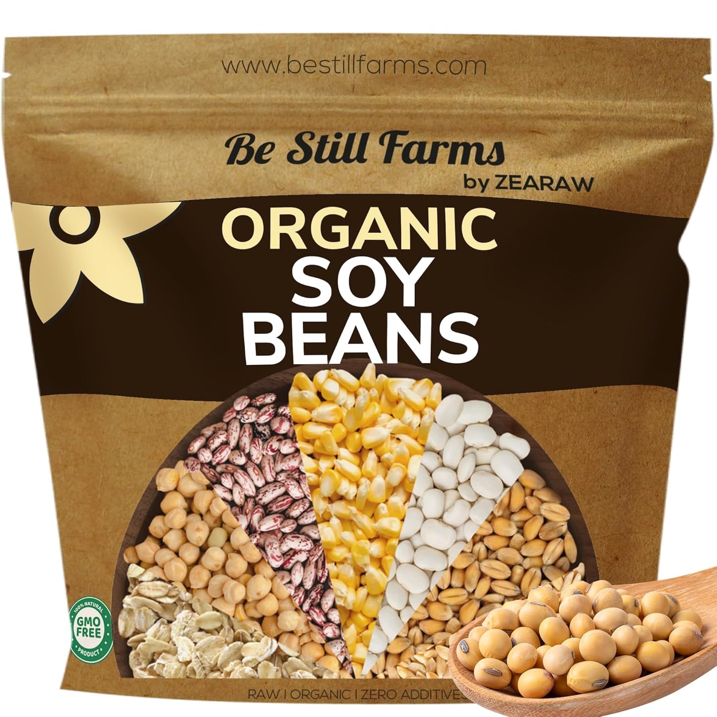 Organic Soybeans Bulk for Edamame, Tofu, and Soy Milk