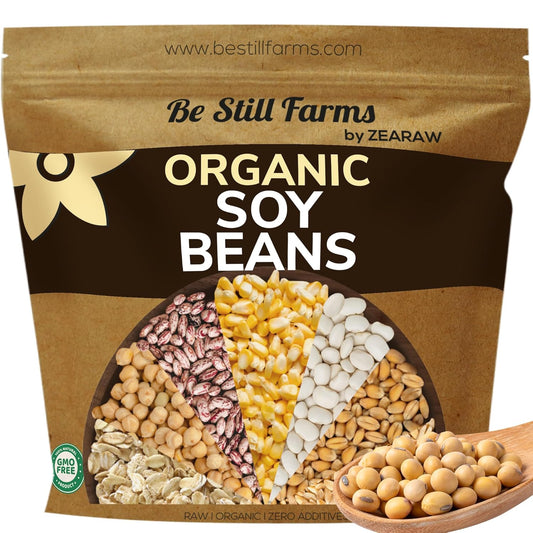 Organic Soybeans Bulk for Edamame, Tofu, and Soy Milk