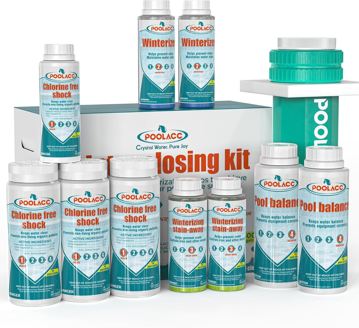 Complete Winter Pool Closing Kit for Above Ground Pools 35K Gal