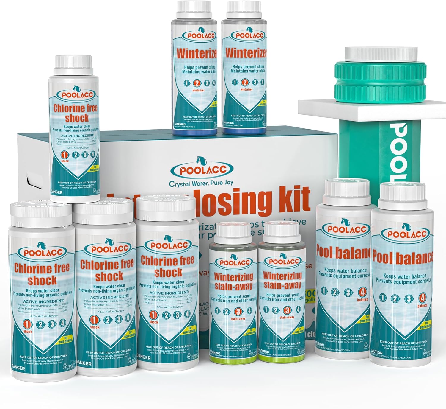 Complete Winter Pool Closing Kit for Above Ground Pools 35K Gal