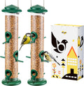 iBorn Metal Bird Feeders with 6 Ports for Wild Birds Feeding