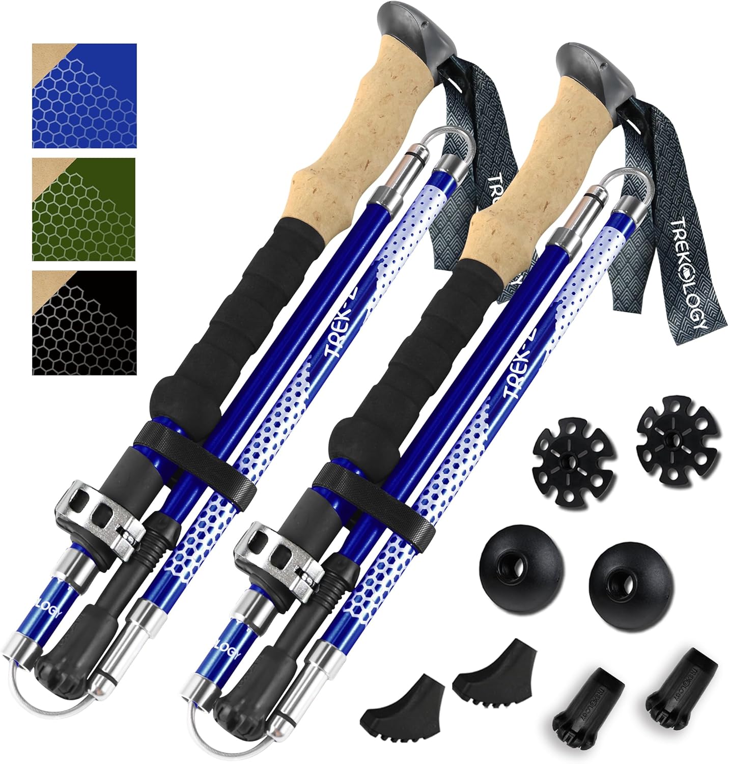Trek-Z Collapsible Hiking Poles for Seniors and Outdoor Enthusiasts