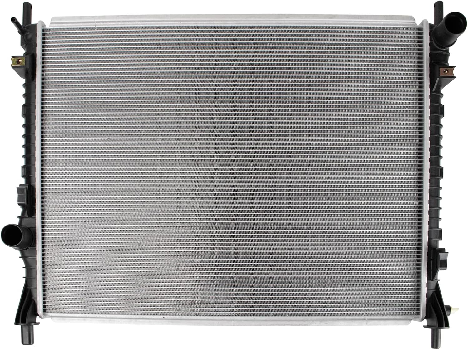 TRQ Radiator Assembly Aluminum Core for 15-20 Ford Mustang