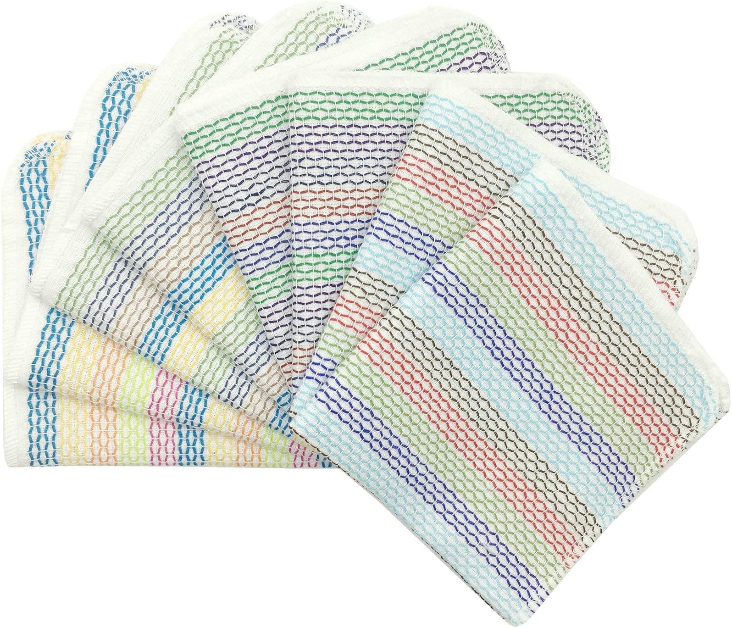 Absorbent Cotton Kitchen Cloths: Mia'sDream 8-Pack