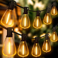 Outdoor String Lights 120FT with 60 Vintage LED Bulbs - Warm 2200K
