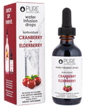Cranberry & Elderberry Water Infusion Drops - Antioxidant Hydration