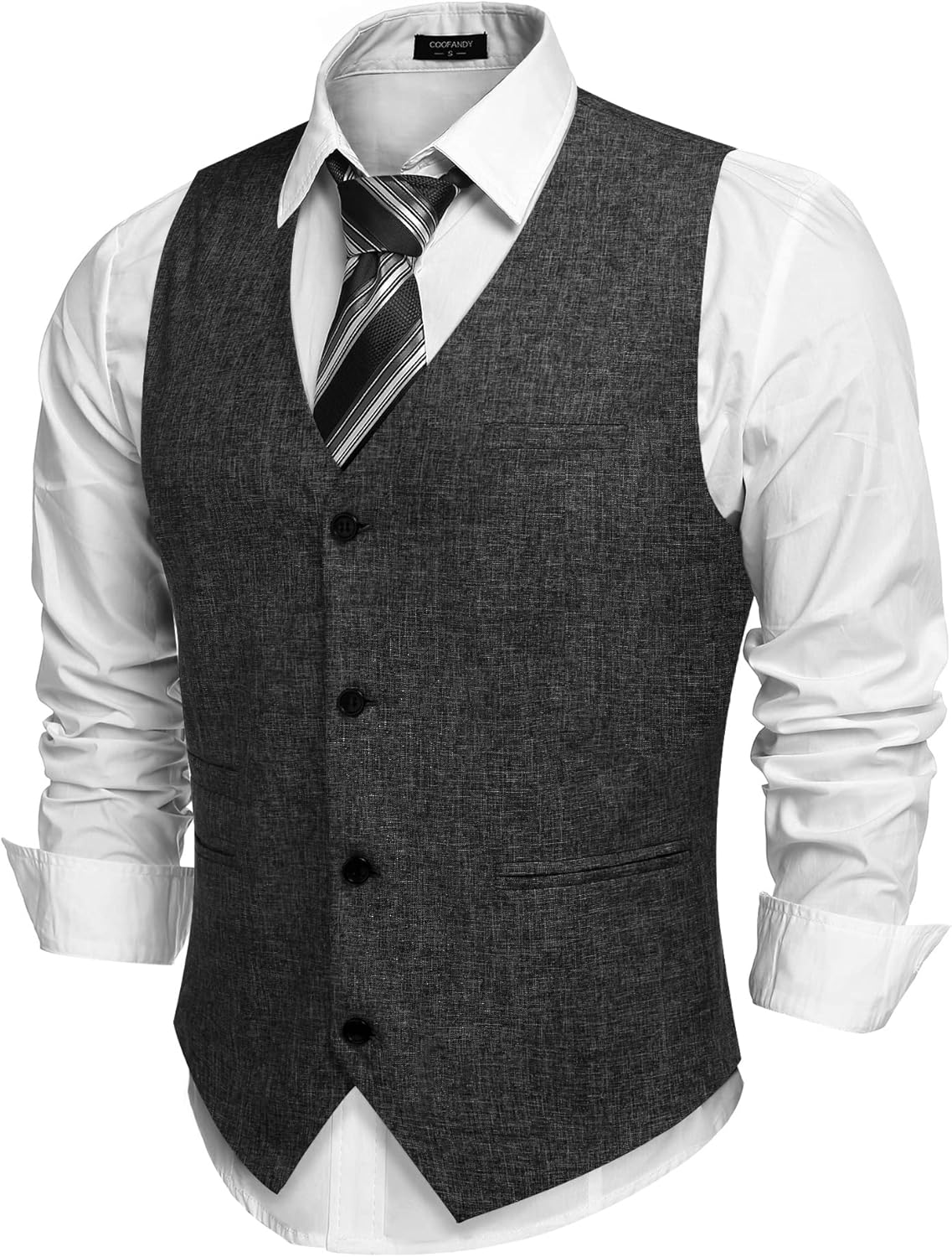 COOFANDY Men's Casual Business Vests for Stylish Comfort