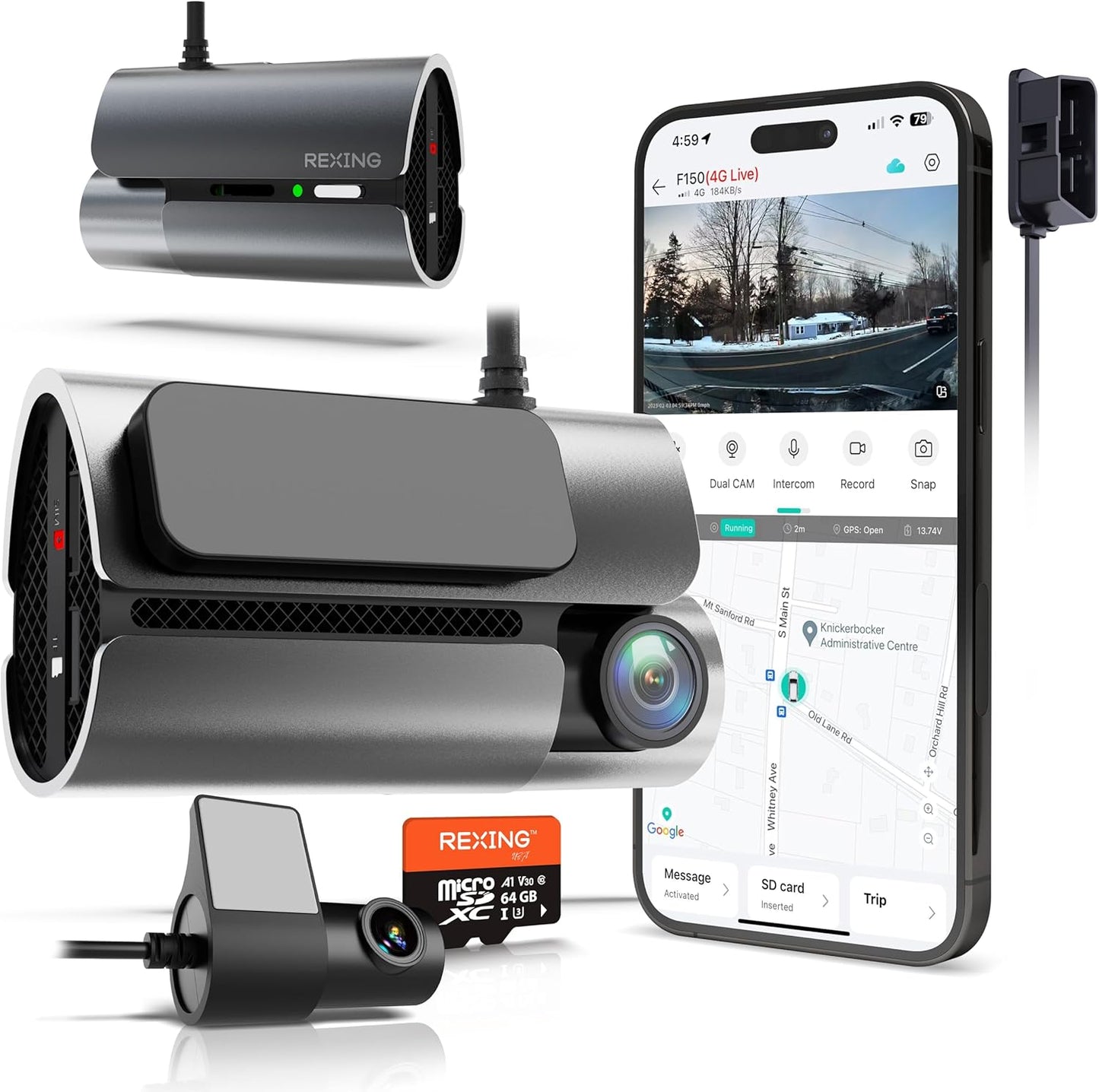Real-time Alerts & Cloud Access Dash Cam
