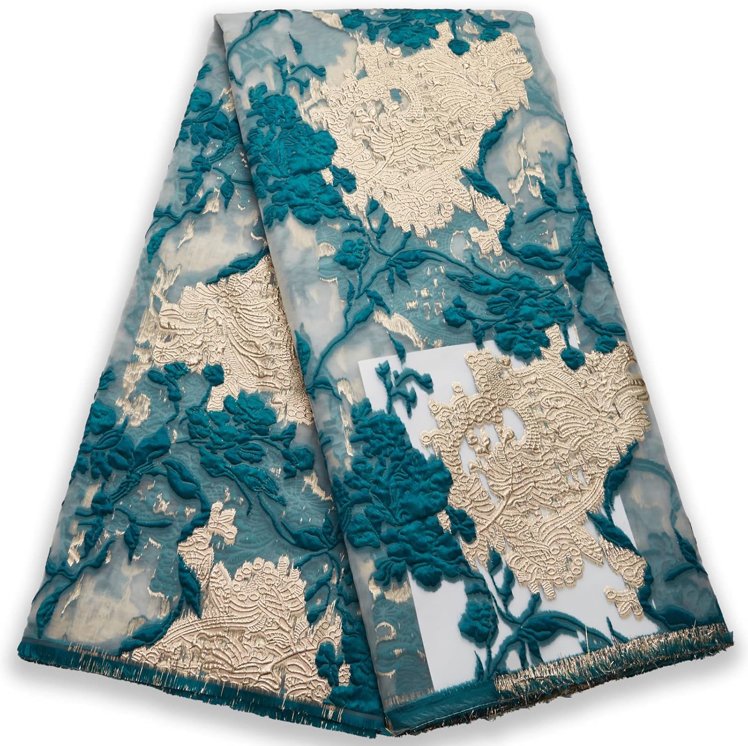 African Lace Fabric 5 Yards for Wedding Party Sewing Needs