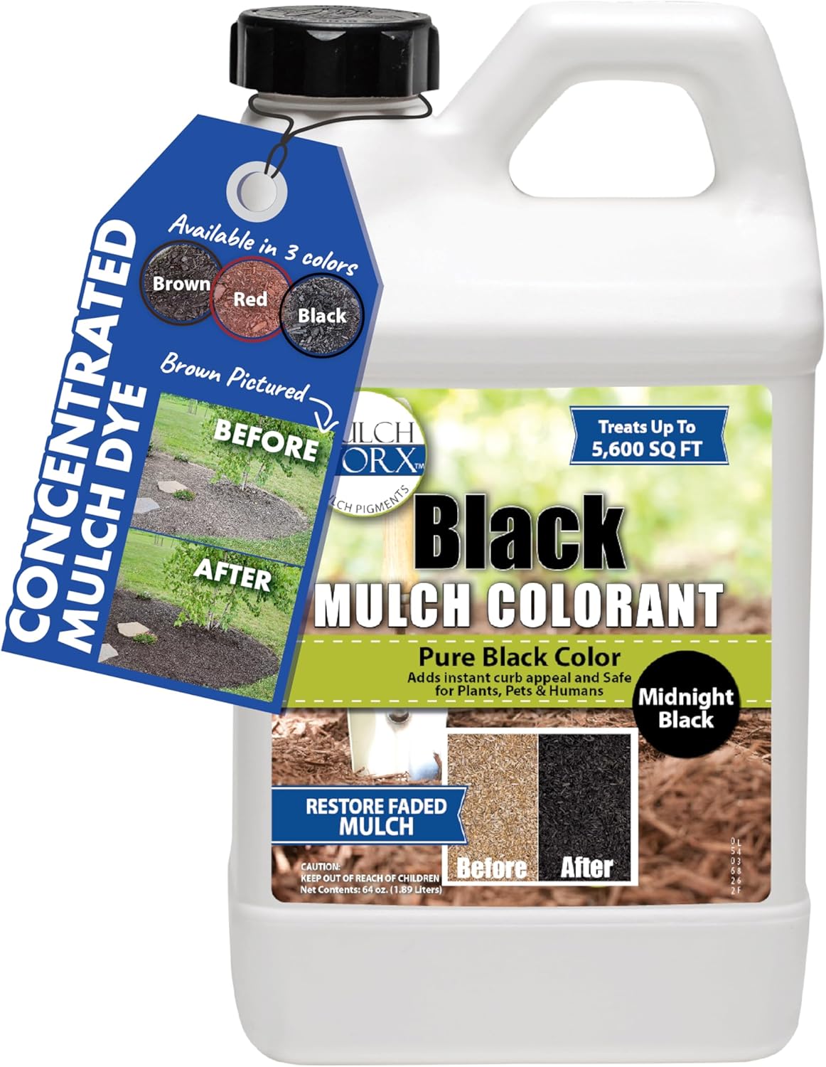 MulchWorx Black Mulch Color Concentrate for Instant Curb Appeal