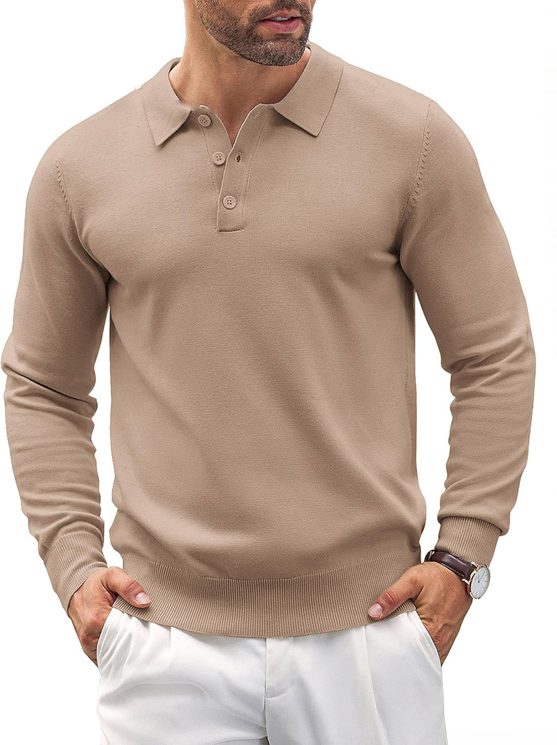 COOFANDY Mens Knit Polo Shirts for Casual and Stylish Looks