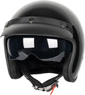 3/4 Open Face Retro Motorcycle Helmet for Vespa and Cruiser - DOT