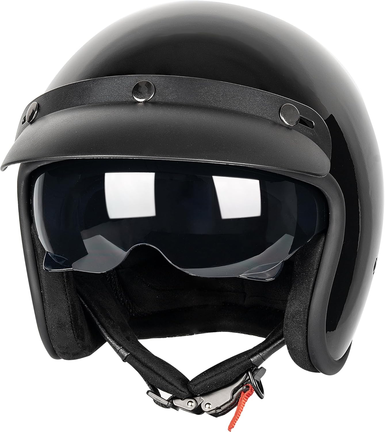 3/4 Open Face Retro Motorcycle Helmet for Vespa Riders