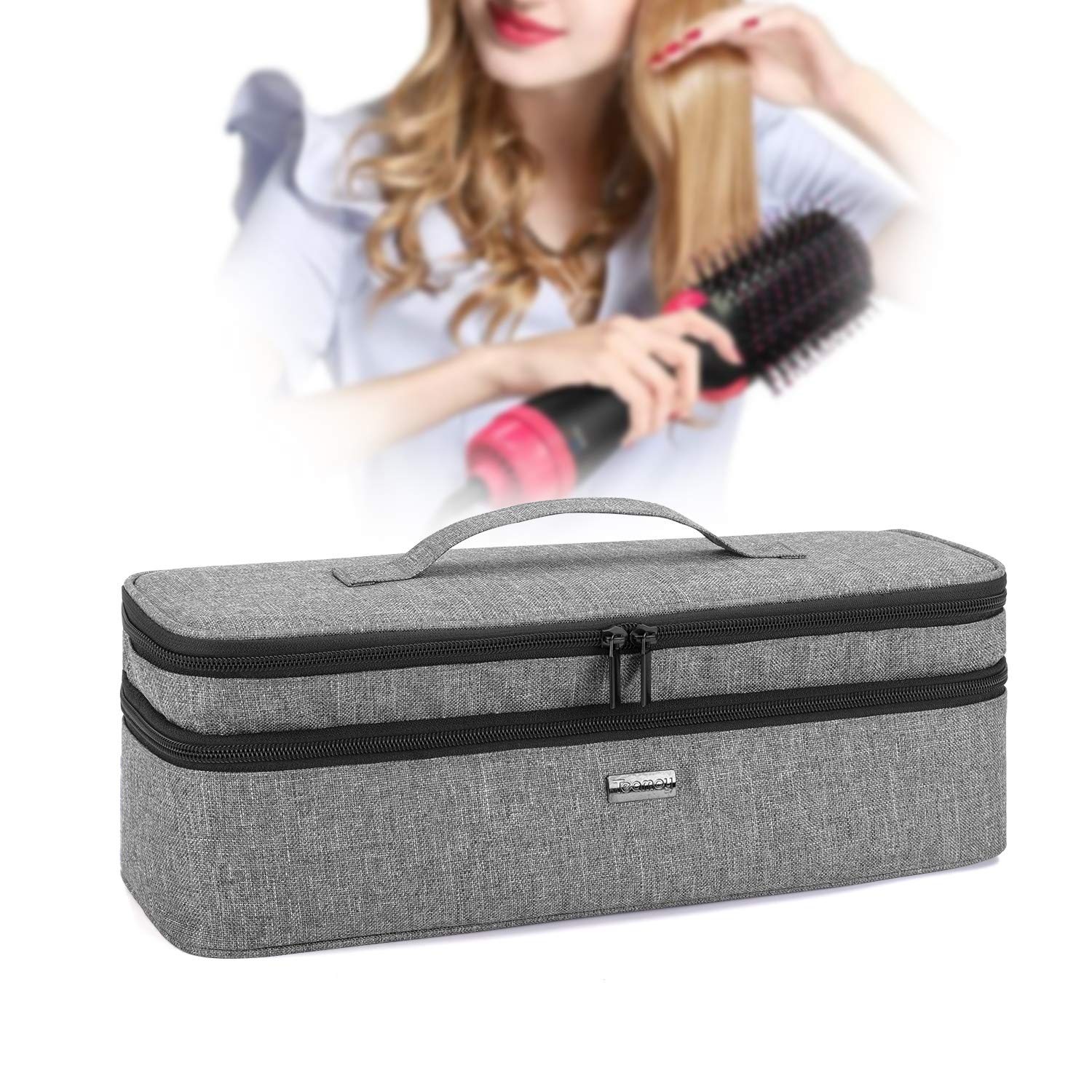 Double-Layer Travel Storage Bag for Revlon One-Step Hair Dryer - Damero INC