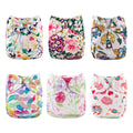 Babygoal Cloth Diaper Cover for Girls - Adjustable Reusable Set