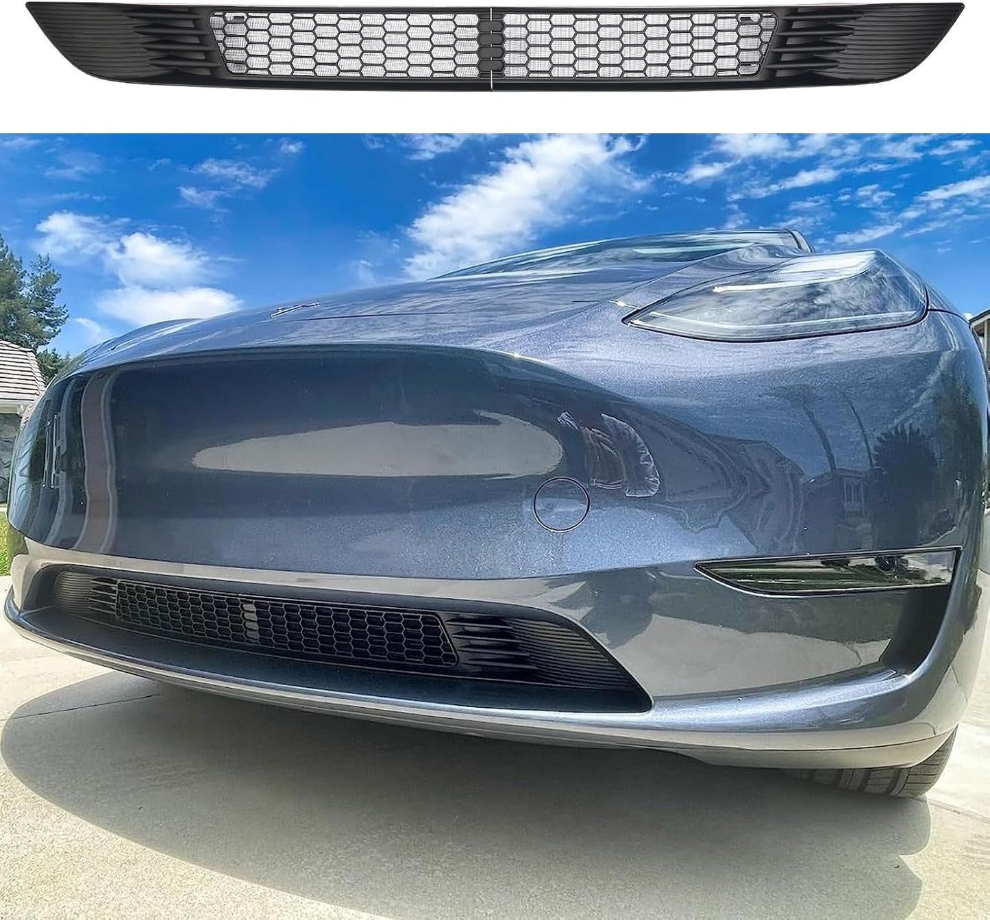 Front Grill Mesh for Model Y - Perfect Fit and Easy Install