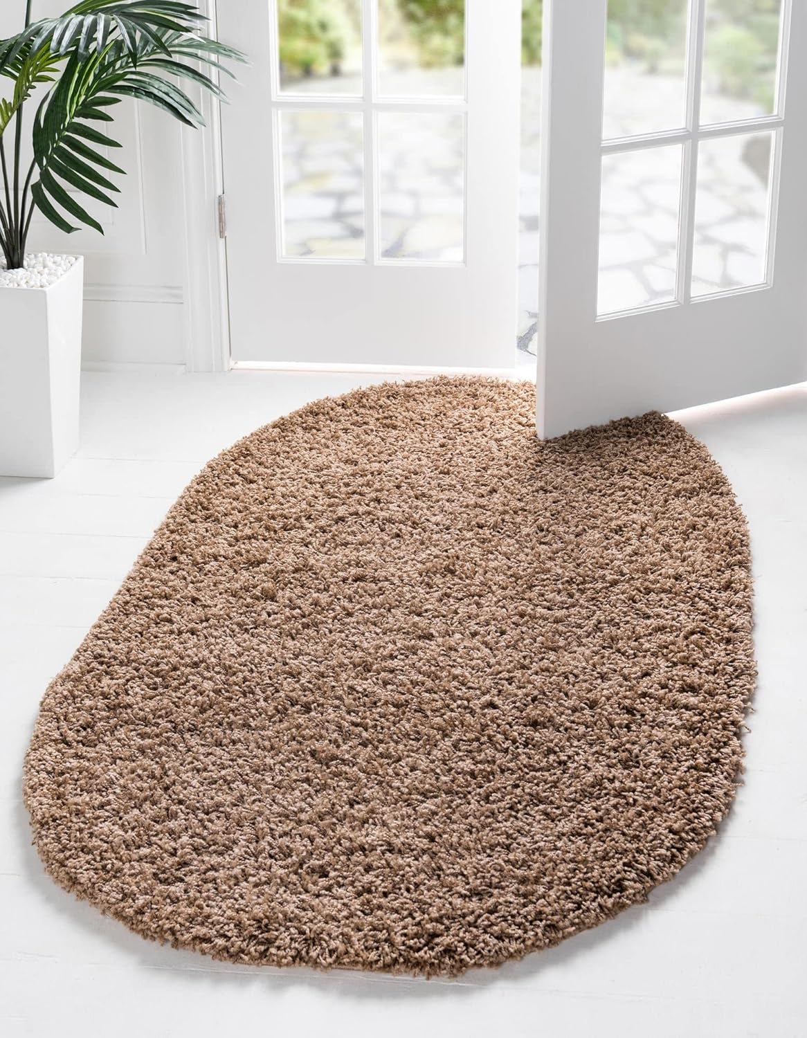 Unique Loom Solid Shag Collection Area Rug for Cozy Spaces