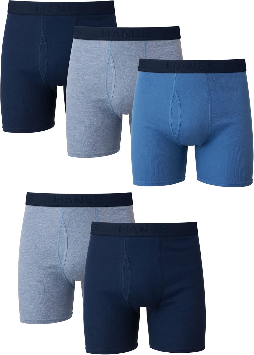 Hanes Ultimate Men's Tagless Boxer Briefs for Comfort and Fit