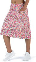 Women's Midi Length Skort 24 in Knee-Length - Athletic Comfort