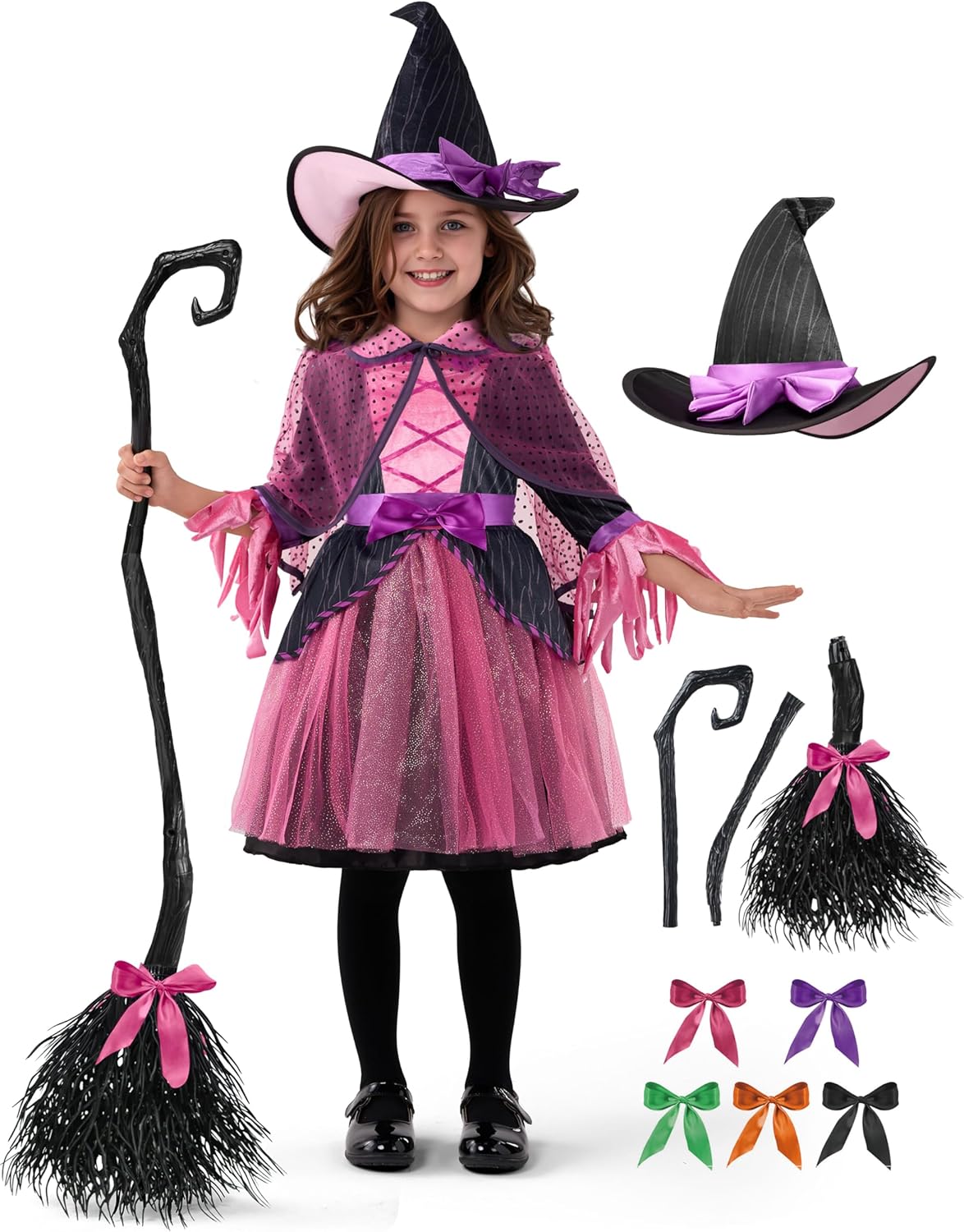 Spooktacular Creations Witch Costume for Kids Halloween Fun