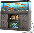 Farmhouse 55-75 Gallon Fish Tank Stand with Power Outlet