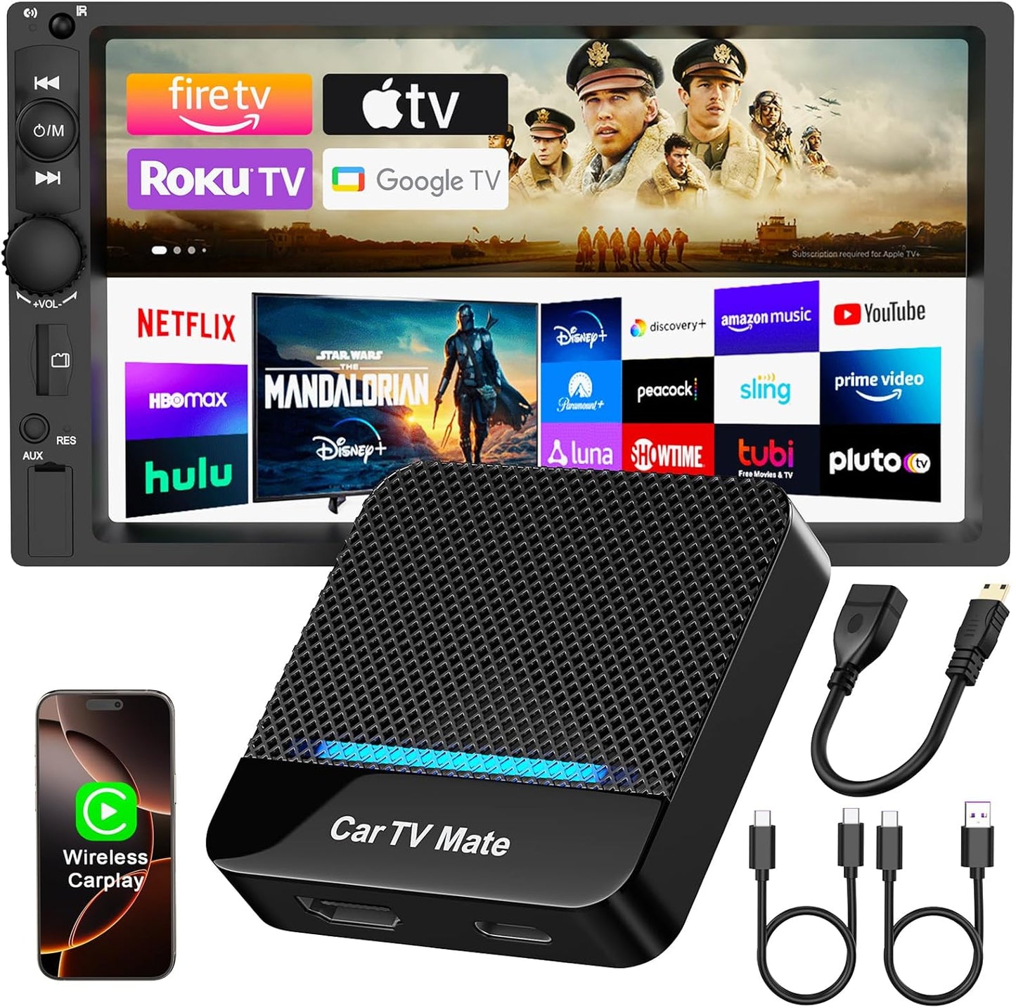 Wireless CarPlay Adapter for TV & Cars - Opluz
