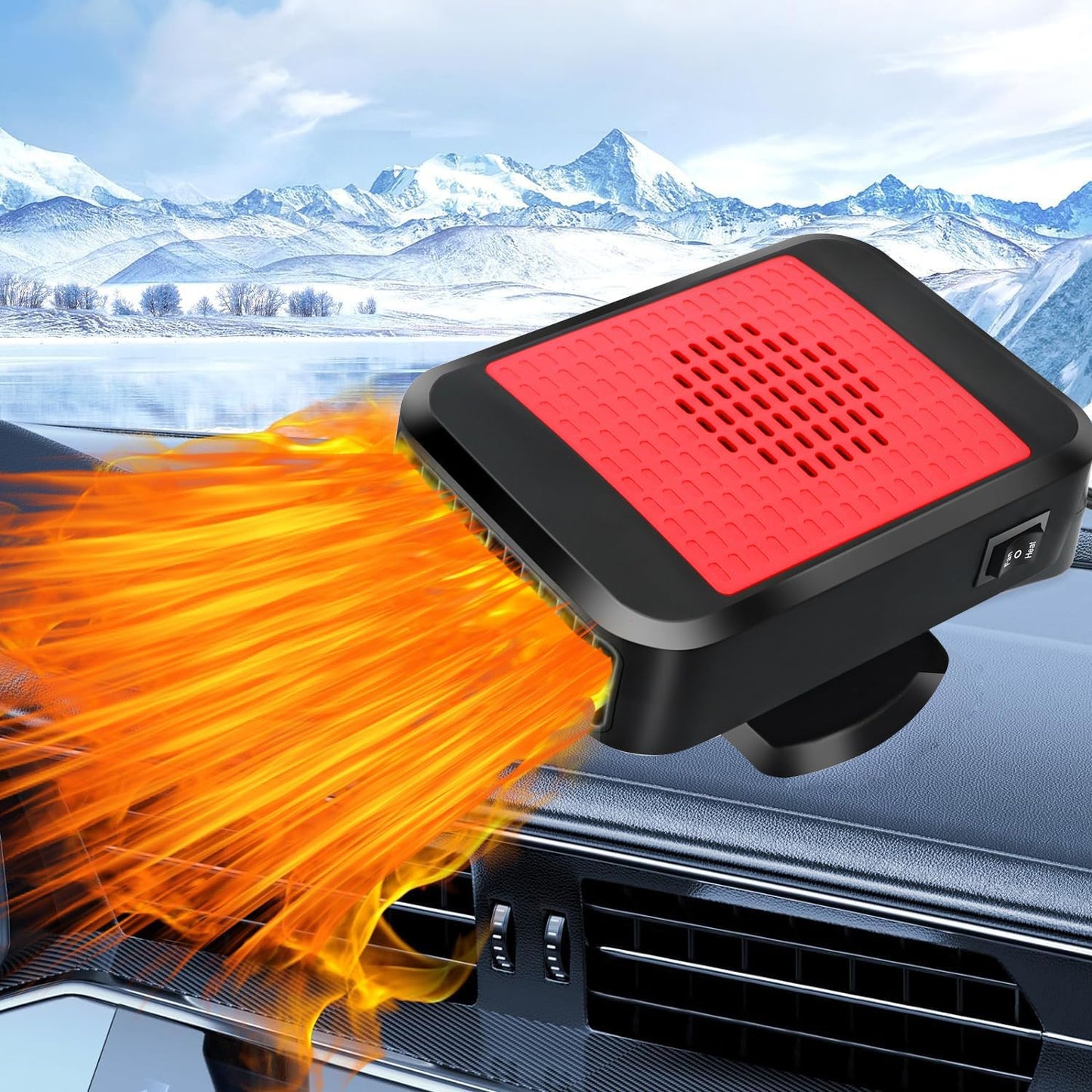 Fast Defrost & Heat Anywhere - 12V Car Heater