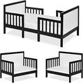 Dream On Me Hudson 3 in 1 Convertible Toddler Bed - Low-to-Floor