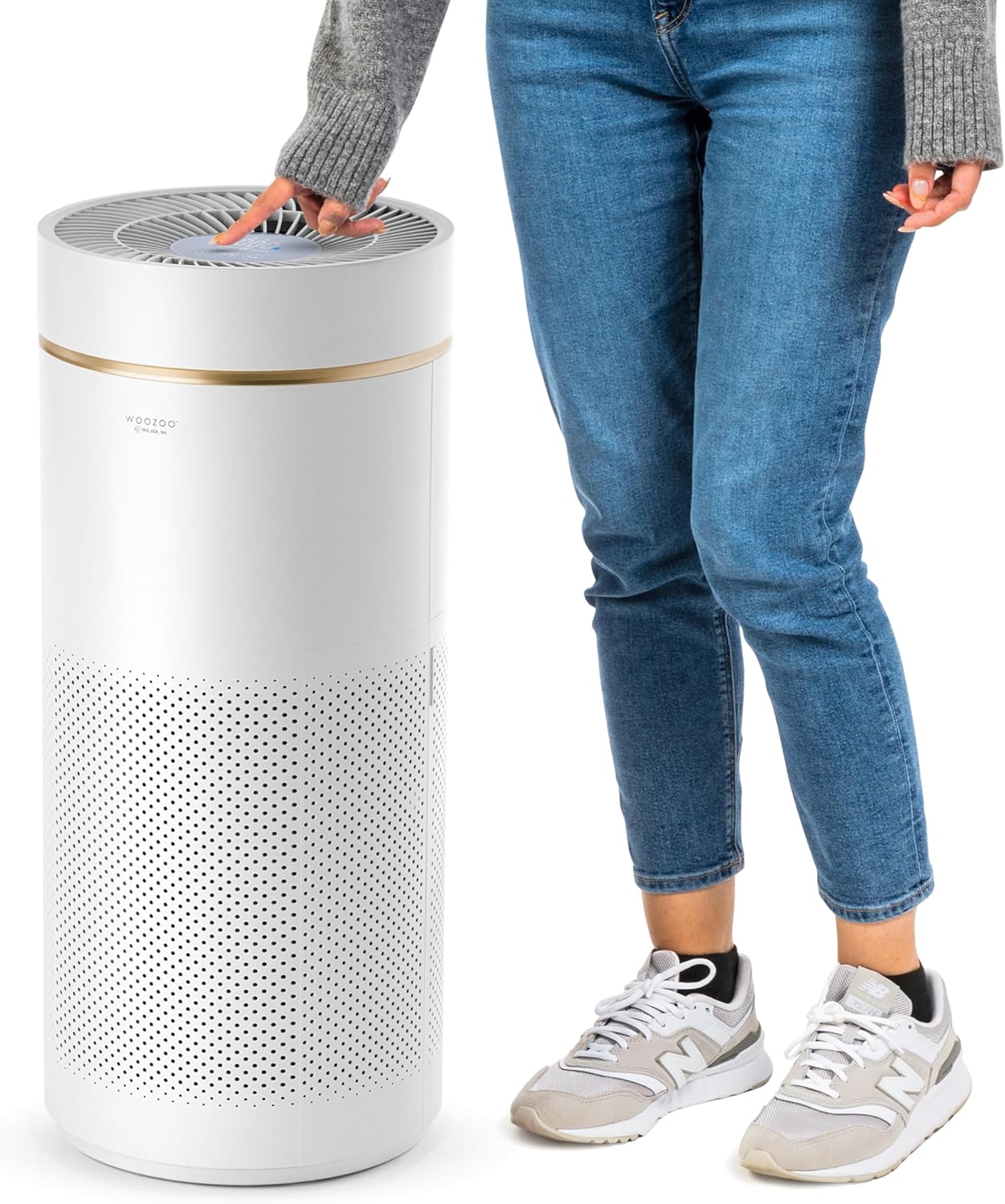 IRIS WOOZOO Air Purifier: H13 HEPA Filter, 99.97% Particle Removal