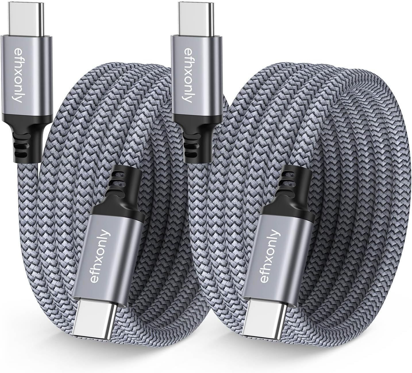 Fast Charge 3ft USB C Cable 2-Pack for Samsung/iPhone/MacBook