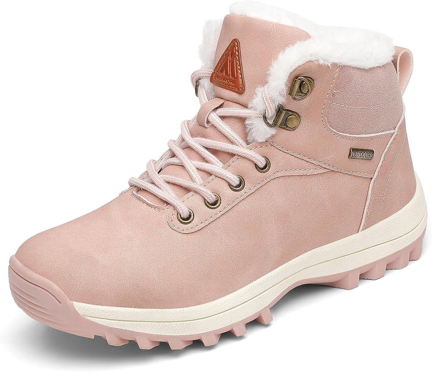 Mishansha Men's Waterproof Snow Boots for Cold Weather Hiking