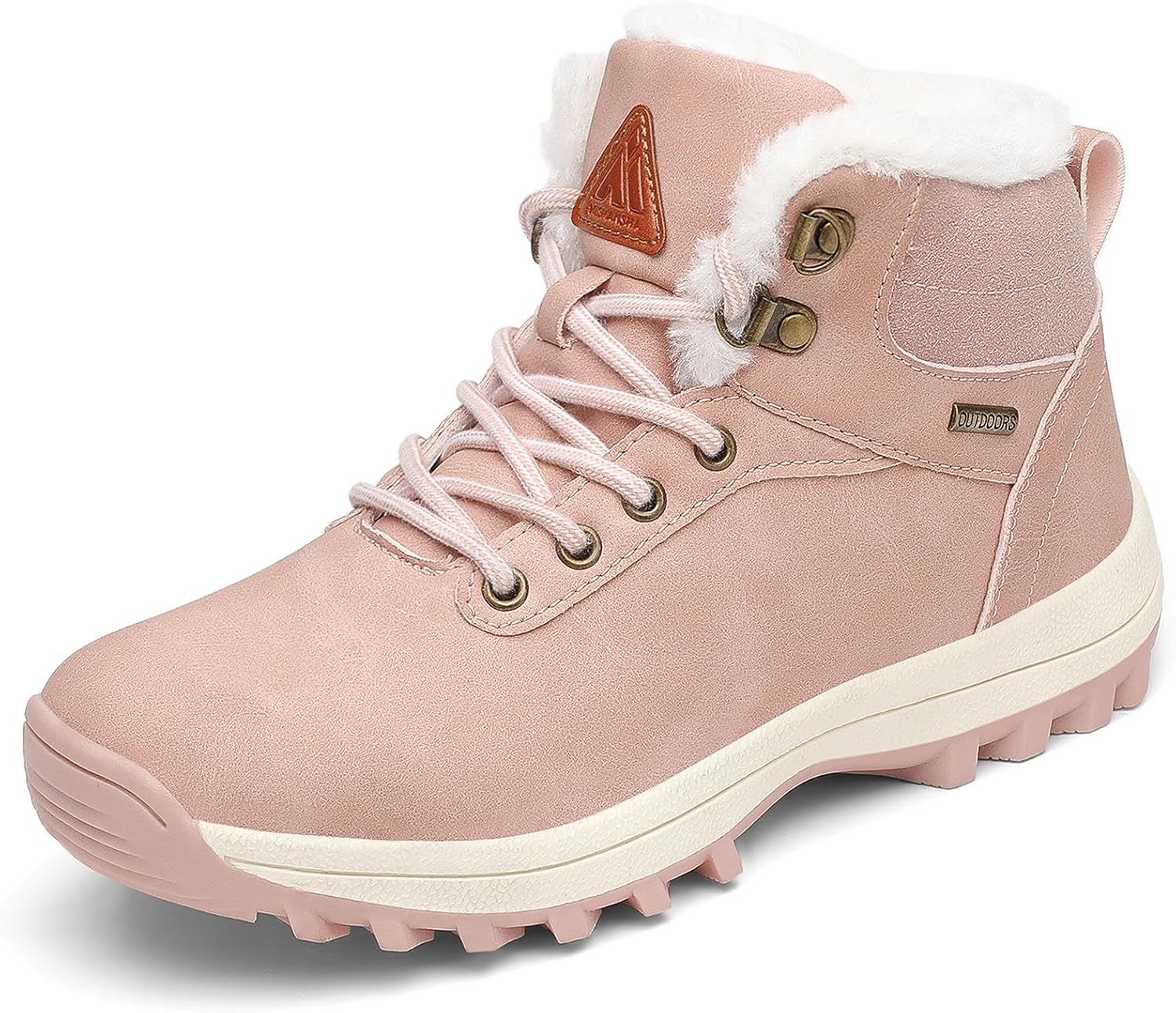 Mishansha Men's Waterproof Snow Boots for Cold Weather Hiking