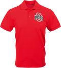 FOCO Men's NCAA College Team Logo Casual Polo Short Sleeve Shirt