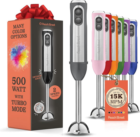 500W Turbo Hand Blender - Puree, Smoothie, Soup