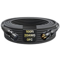 20AWG 99.99% OFC XLR Cable 100ft Nylon Braided - Stage Ready
