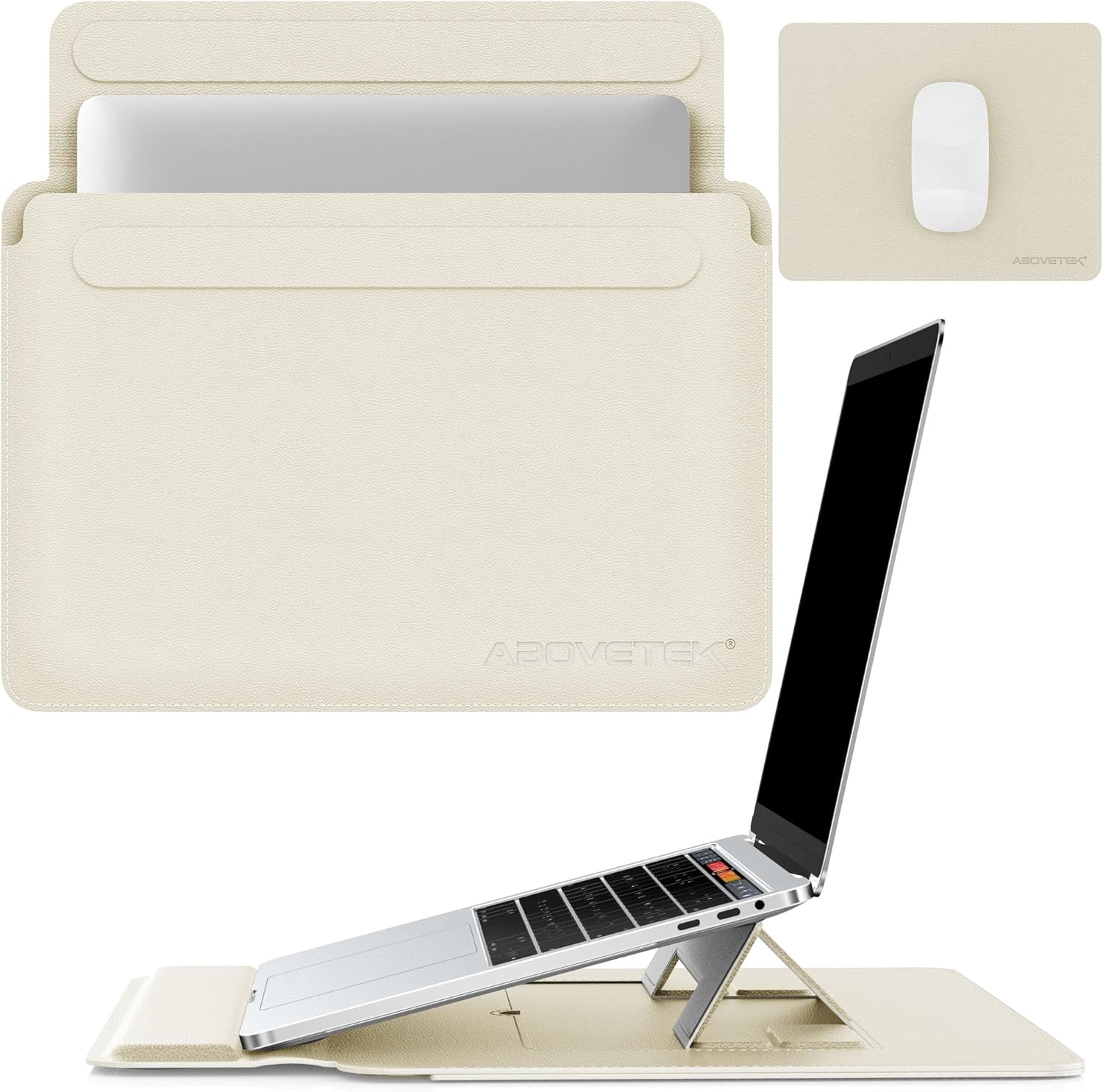 AboveTEK Laptop Sleeve Case for 13-14 inch Devices with Stand