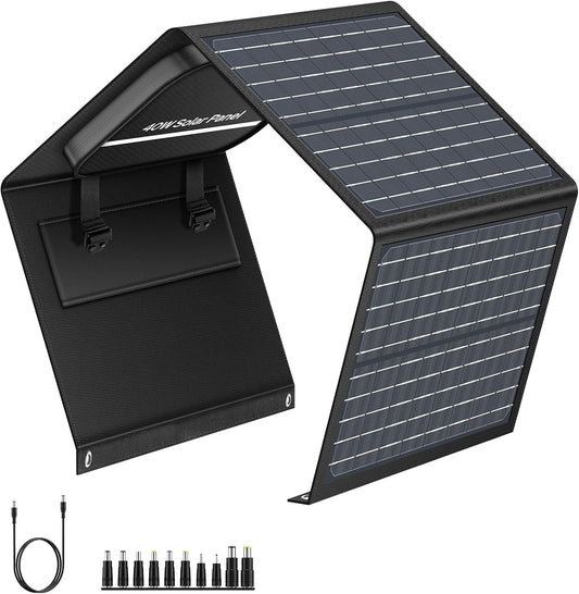 SinKeu 40W Foldable Solar Charger - Power Anywhere!