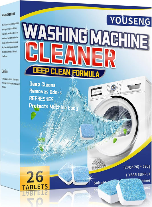 1 Year Supply Deep Clean Tablets for Washing Machine - YOUSENG